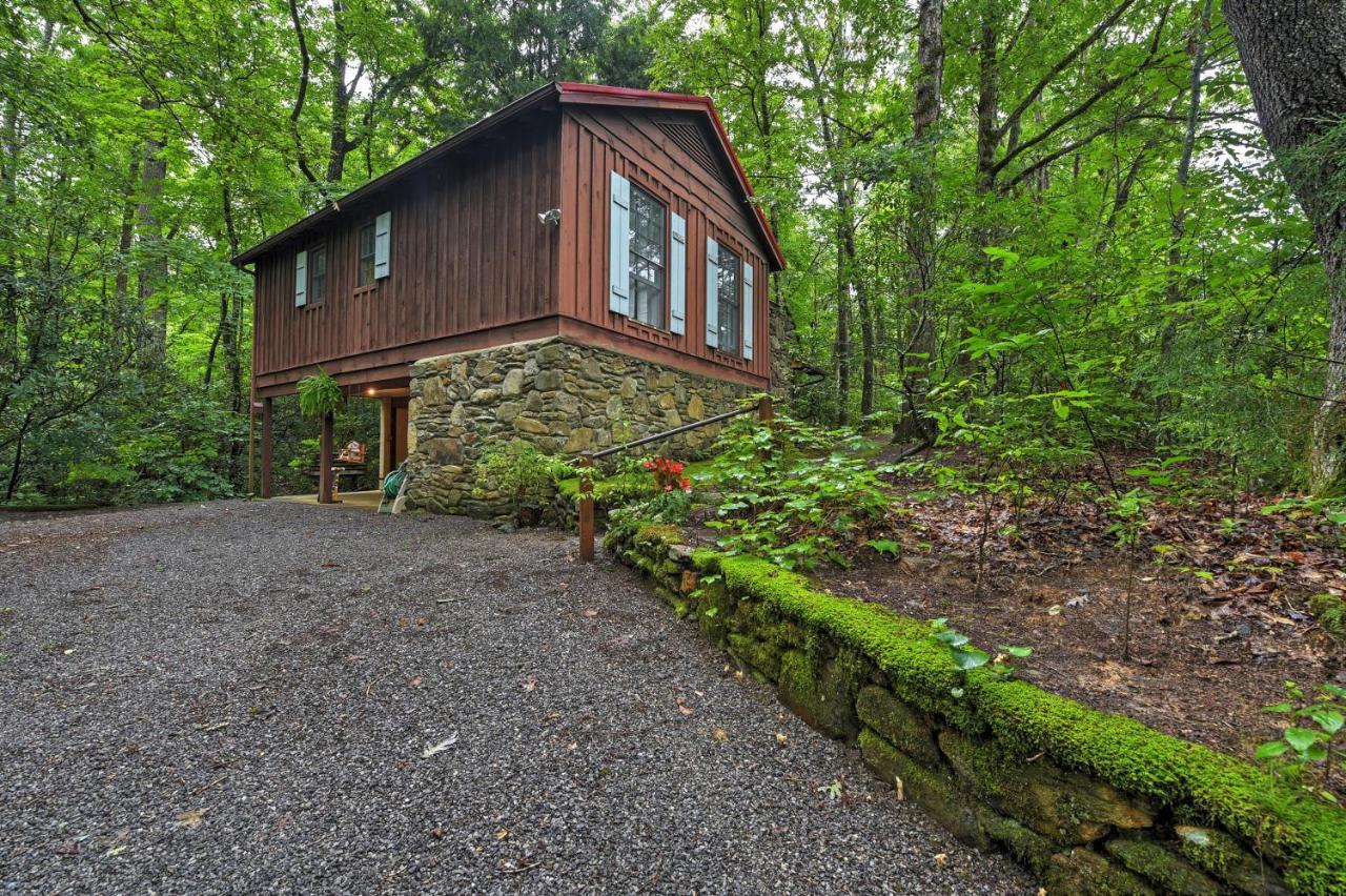 Serene Creekside Cottage Near Asheville Fire Pit Candler Eksteriør billede